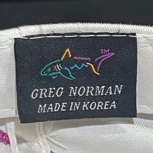 RARE! Vintage 90s Greg Norman "The Shark" Golf Hat Big Shark Wraparound Logo - Picture 7 of 7